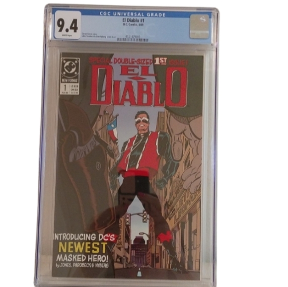D.C. Comics EL DIABLO 8/89 CGC Graded 9.4 White Pages